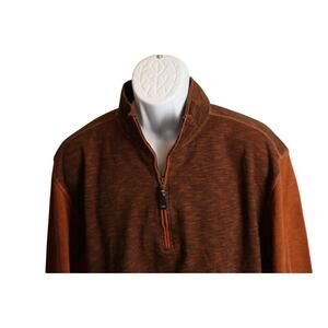 Pete Huntington Men's two toned 1/2 zip Sweater pullover Large XXL